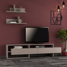 Hanah Home Mueble de TV Gara - Moca claro